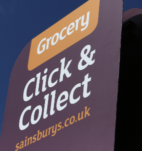 UK retailer Sainsbury’s is rolling out a new service allowing customers the option of picking up the shopping they’ve ordered online from a nearby store.