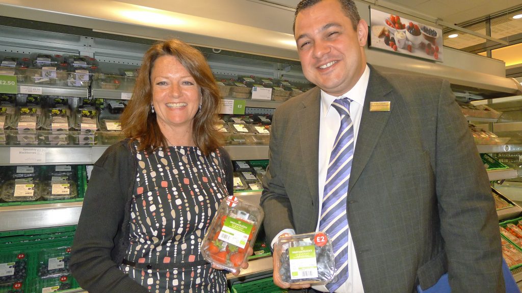 About 15% of turnover at Waitrose’s Canary Wharf branch is from sales of fruit, vegetables, salads and flowers.