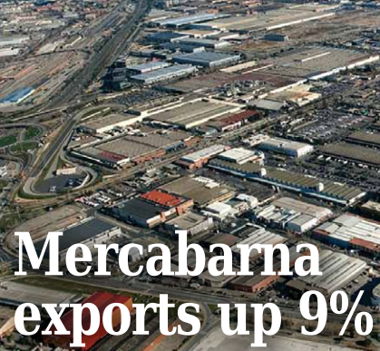 Fruit and vegetable exports from Mercabarna rose by 9% in the first half of 2015 compared with the same period in 2014, according to data from the Catalan market.