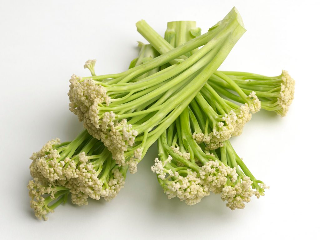 In hopes of widening cauliflower's appeal, UK supermarket chain Waitrose has introduced a new, versatile long stemmed version called Sweet Sprouting Cauliflower.
