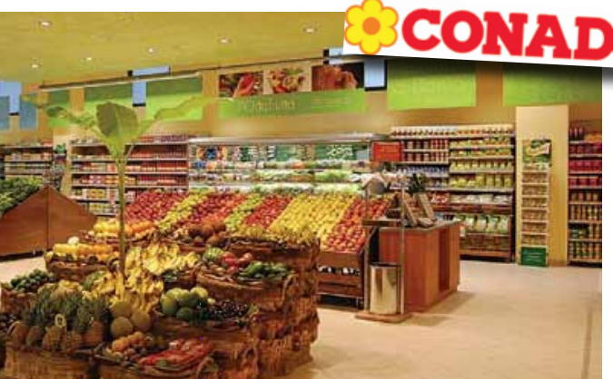 Founded in Bologna in 1962, Conad is now the biggest independent retailers’ cooperative, with its own central buying and services office within the national consortium. 