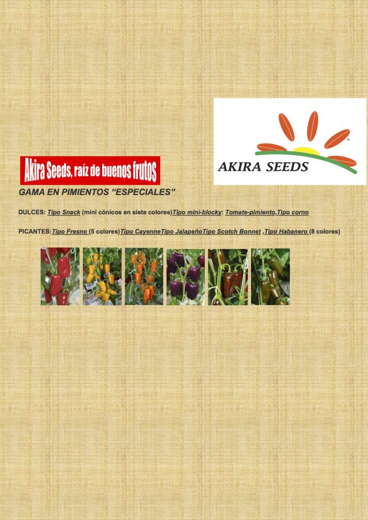The transaction has been completed after the acquisition of AKIRA SEEDS S.L. by United Genetics Holding LLC, part of the important Japanese agro-food group KAGOME. From now on, the start-up Spanish subsidiary UNIGEN SEEDS SPAIN S.L will enclose the whole structure of AKIRA SEEDS S.L. 