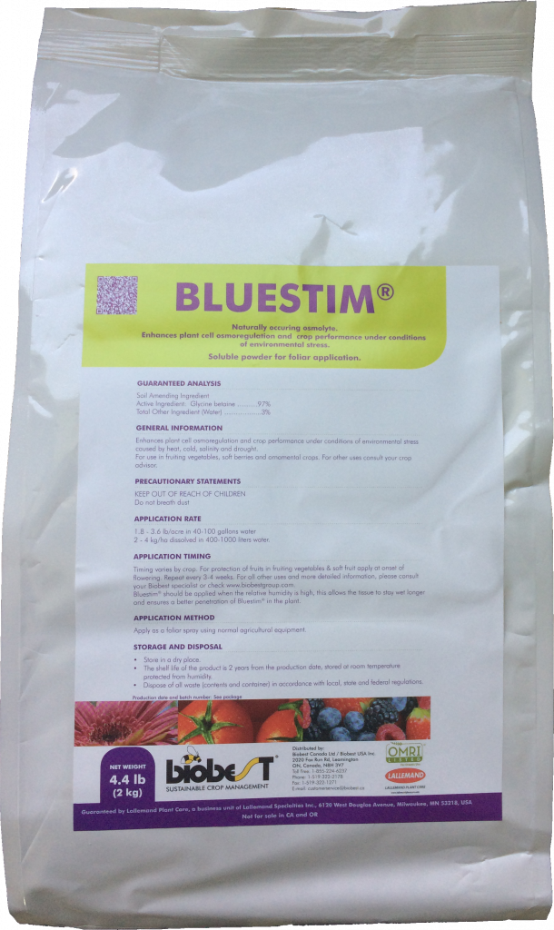 Biobest Group is proud to announce the launching of Bluestim® into the USA Market. Bluestim® is a new and powerful plant anti-stress agent that will be featured at Biobest’s booth during Cultivate’17 show, in Columbus, Ohio (July 15th-18th).