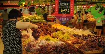 Between January and October 2017, China imported more fresh fruits