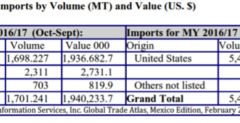 Mexican tomato production forecast at 3.4 million tons in 2018/19 campaign