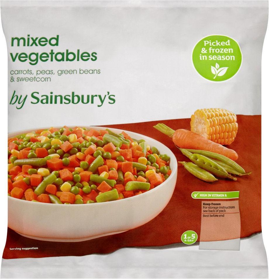 Sainsbury’s promotes frozen veg