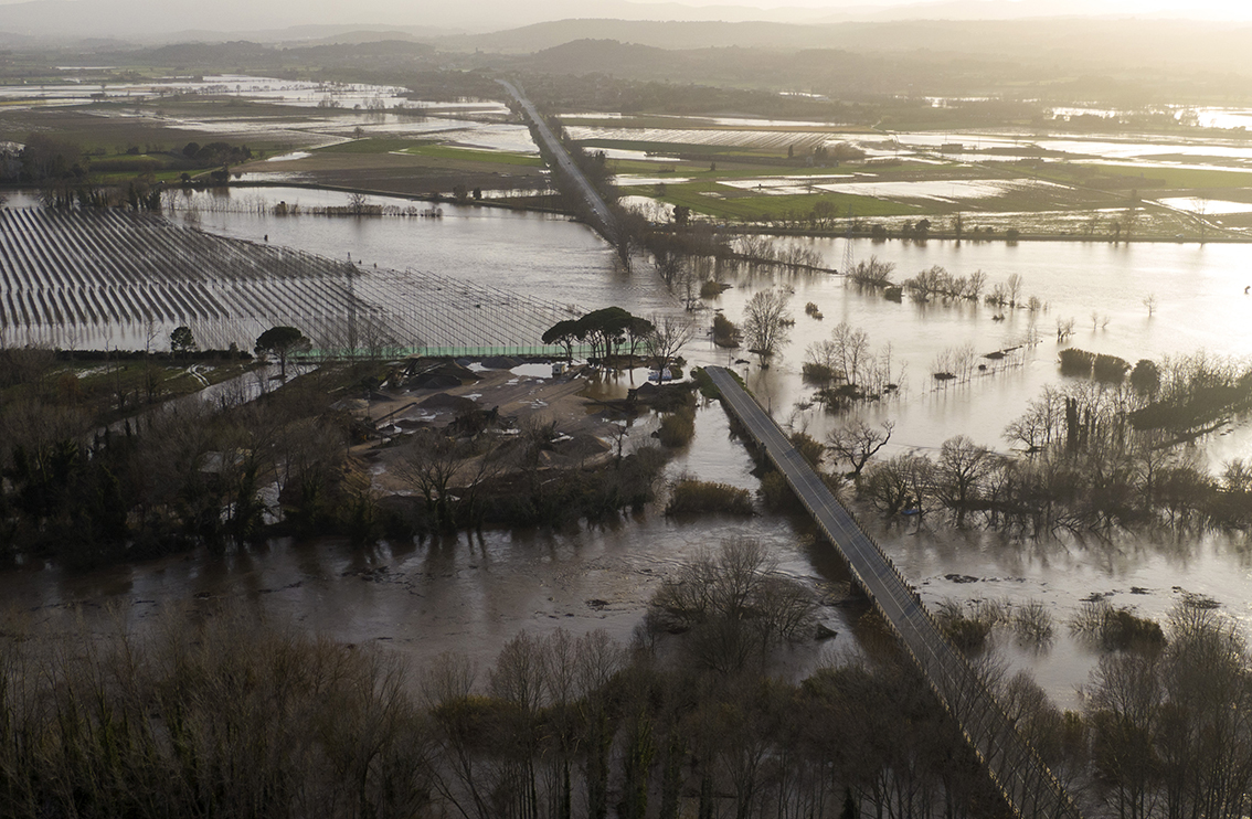 Spanish agriculture counts cost of Storm Gloria, Credit: Emilio Morenatti, AccuWeather