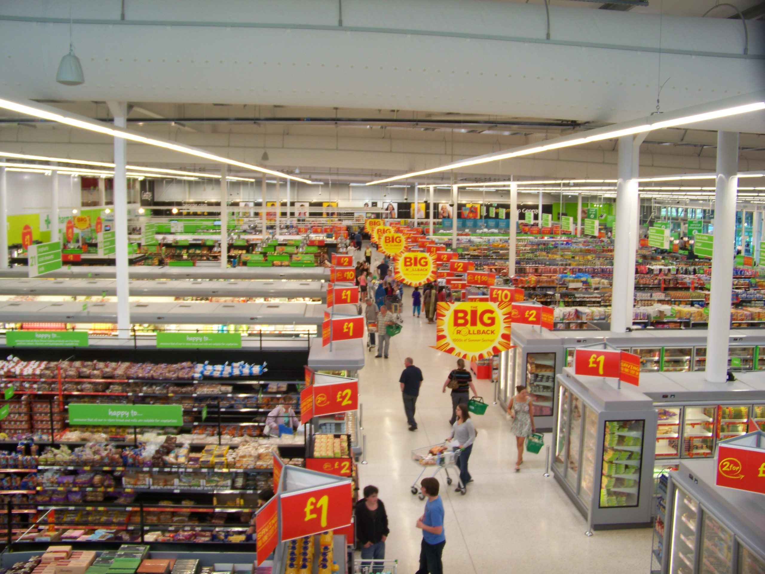 UK supermarket sales slow