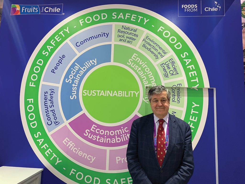 Chile puts people at the heart of sustainability policy, Ronald Bown, president of ASOEX