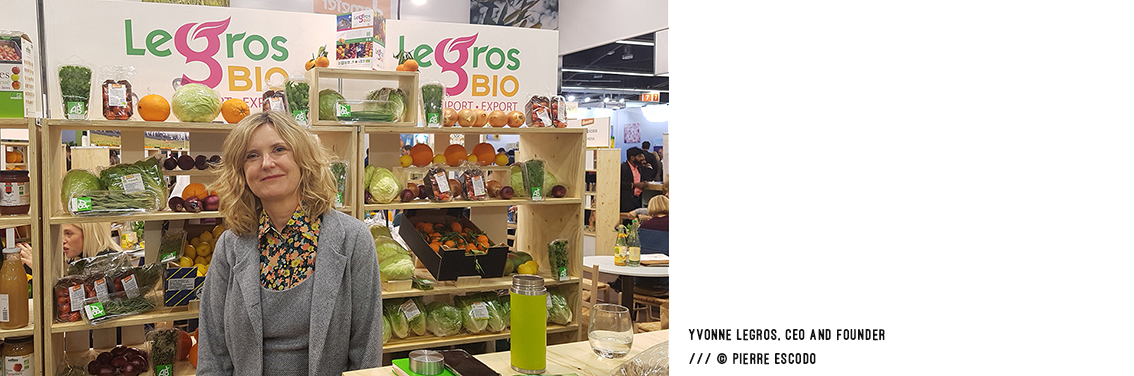 Yvonne Legros, at BIOFACH2020, CEO and founder of Legros Bio /// © Pierre Escodo