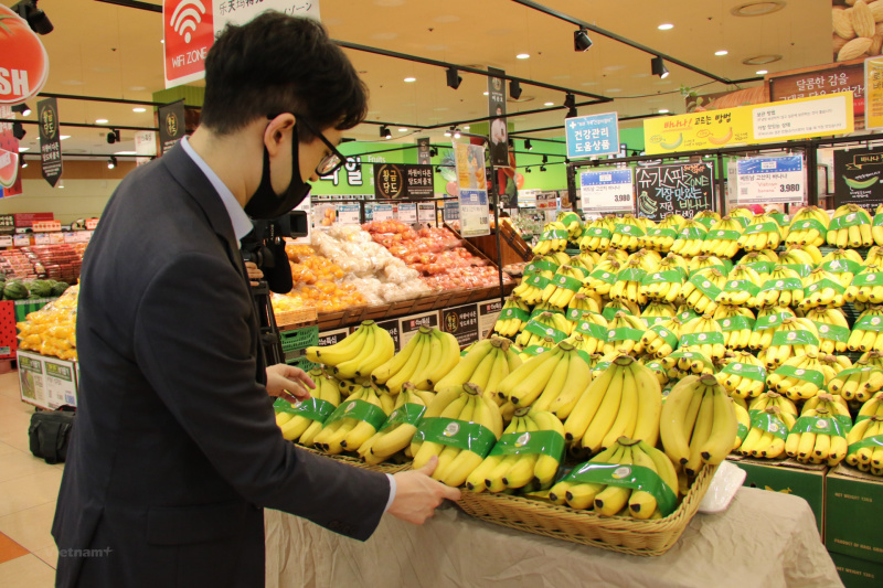 Vietnamese bananas land on South Korean retail shelves