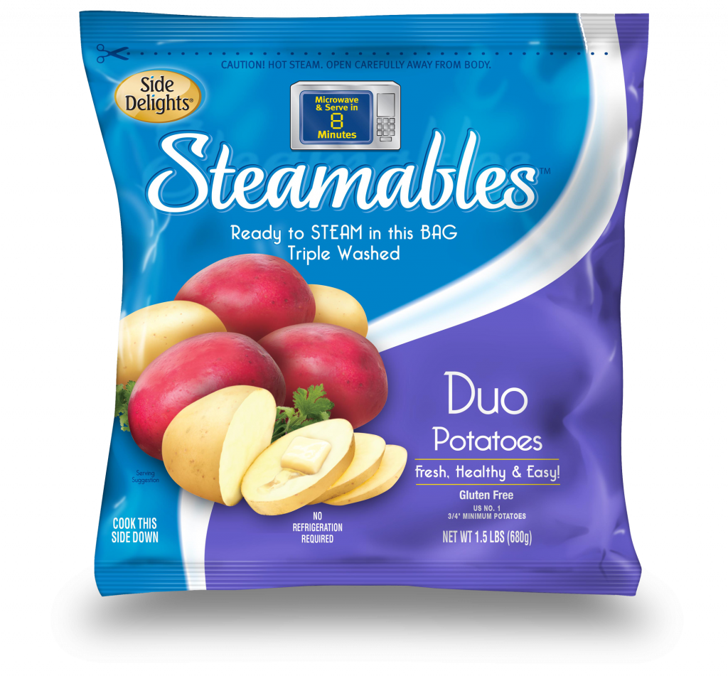 Side Delights® announces Steamables™ fifht year as #1 selling brand of microwave/steamable potato