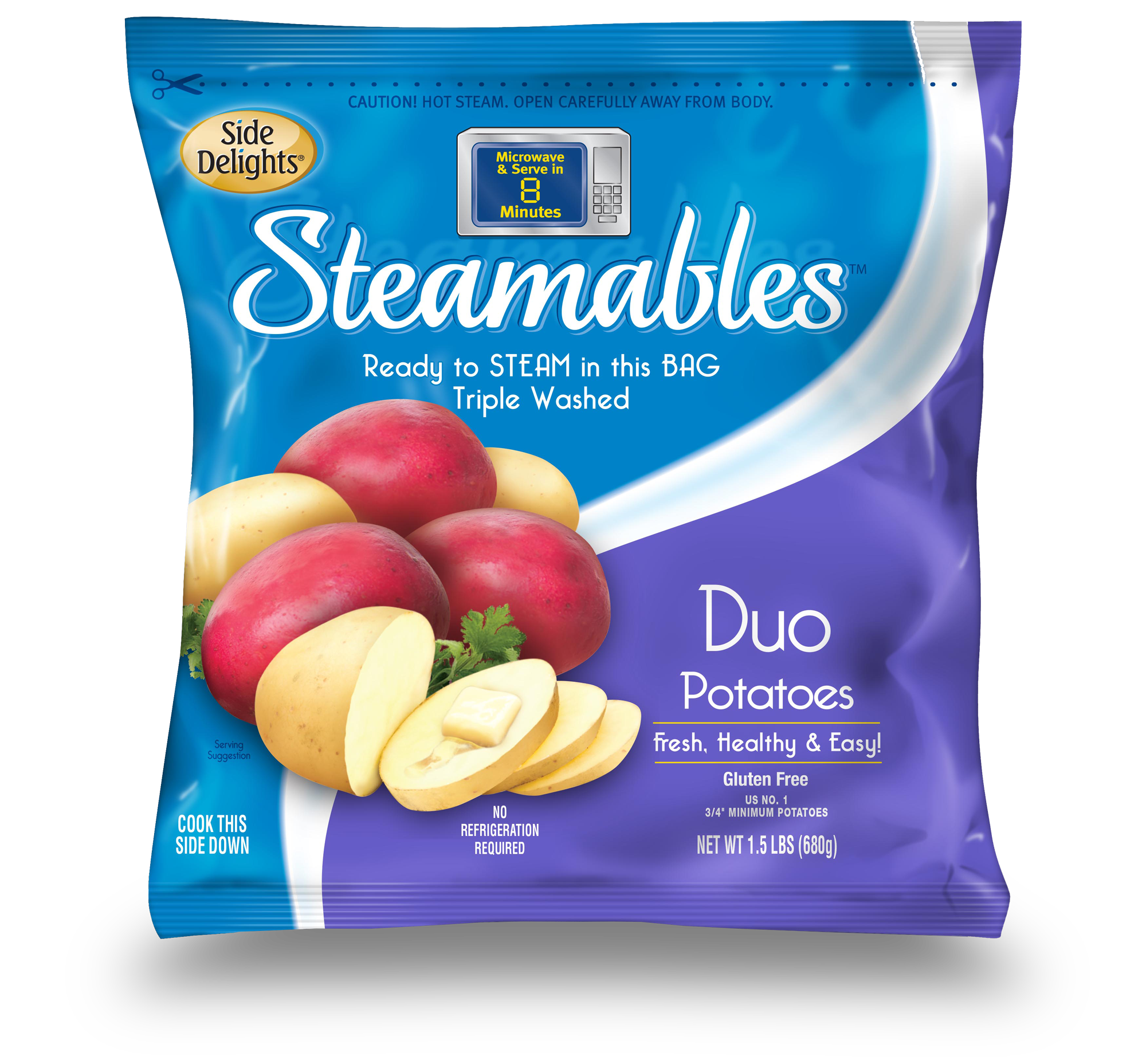 Side Delights® announces Steamables™ fifht year as #1 selling brand of microwave/steamable potato