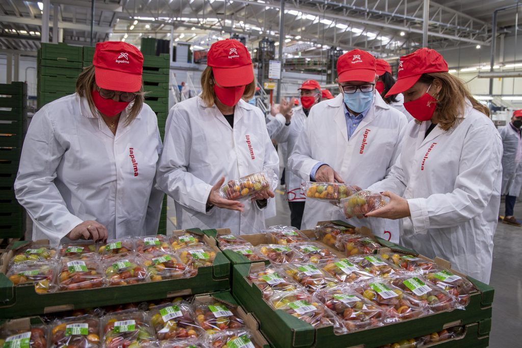 Spain’s Minister of Agriculture congratulates Cooperativa La Palma on launch of convenience range: Cherrymole®