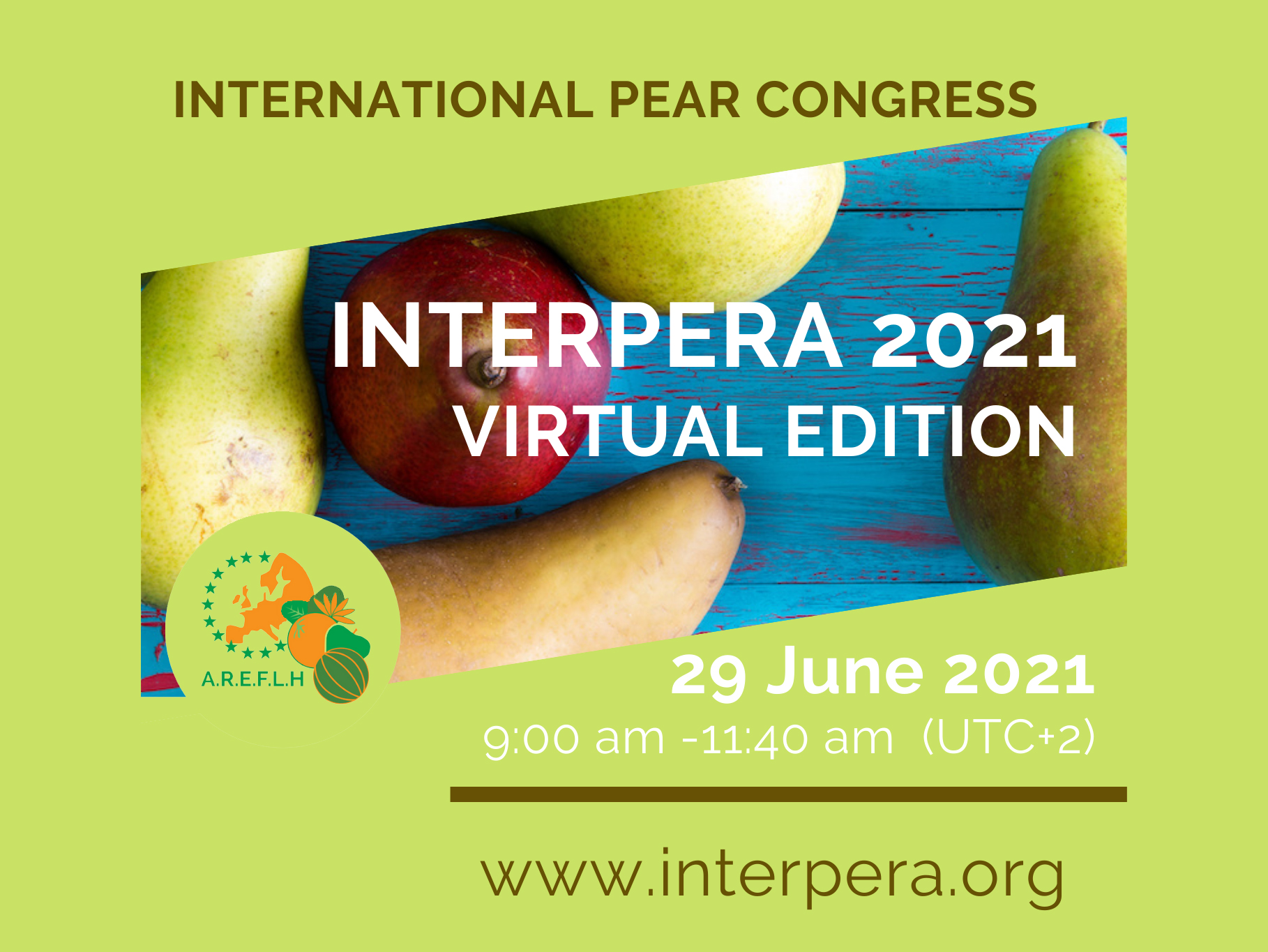 The International Pear Congress back as a webinar