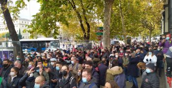 Fruit and vegetable farmers protest in Madrid