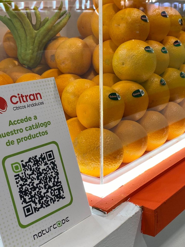 Naturcode QR code on Citran products. Copyright: Naturcode.