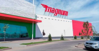 Damages of Magnum, the largest local food retailer, during riots in Kazakhstan