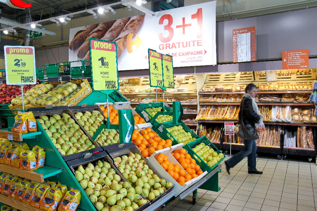 Inside a supermarket, Carrefour France. Copyright: Carrefour.