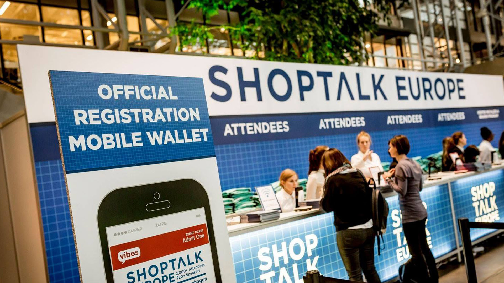 The entrance of Shoptalk Europe.