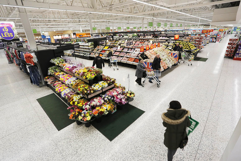 Asda's produce departement in the UK.