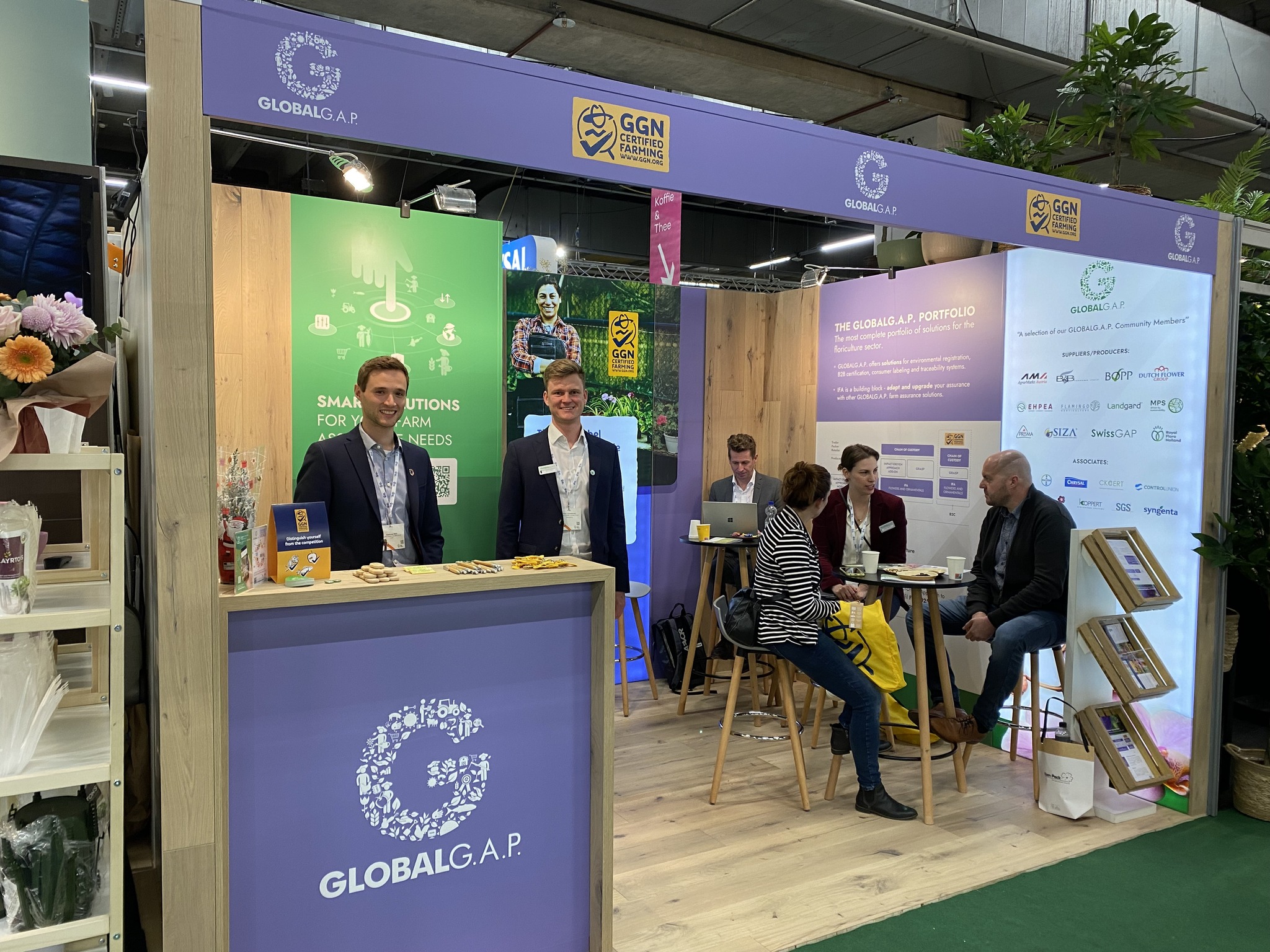 GLOBALG.A.P.'s stand at Aalsmeer trade fair. Copyright: GLOBALG.A.P..