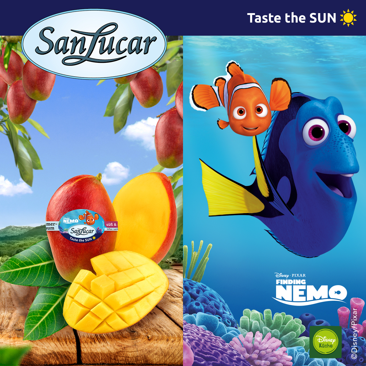 The colorful world of Nemo and SanLucar fruits together in the premium brand’s new promotion